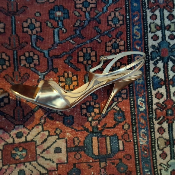 🎄🤶 RARE. YSL Yves Saint Laurent Kelly sandal. 8.5+ (39). Old Gold - Picture 11 of 16